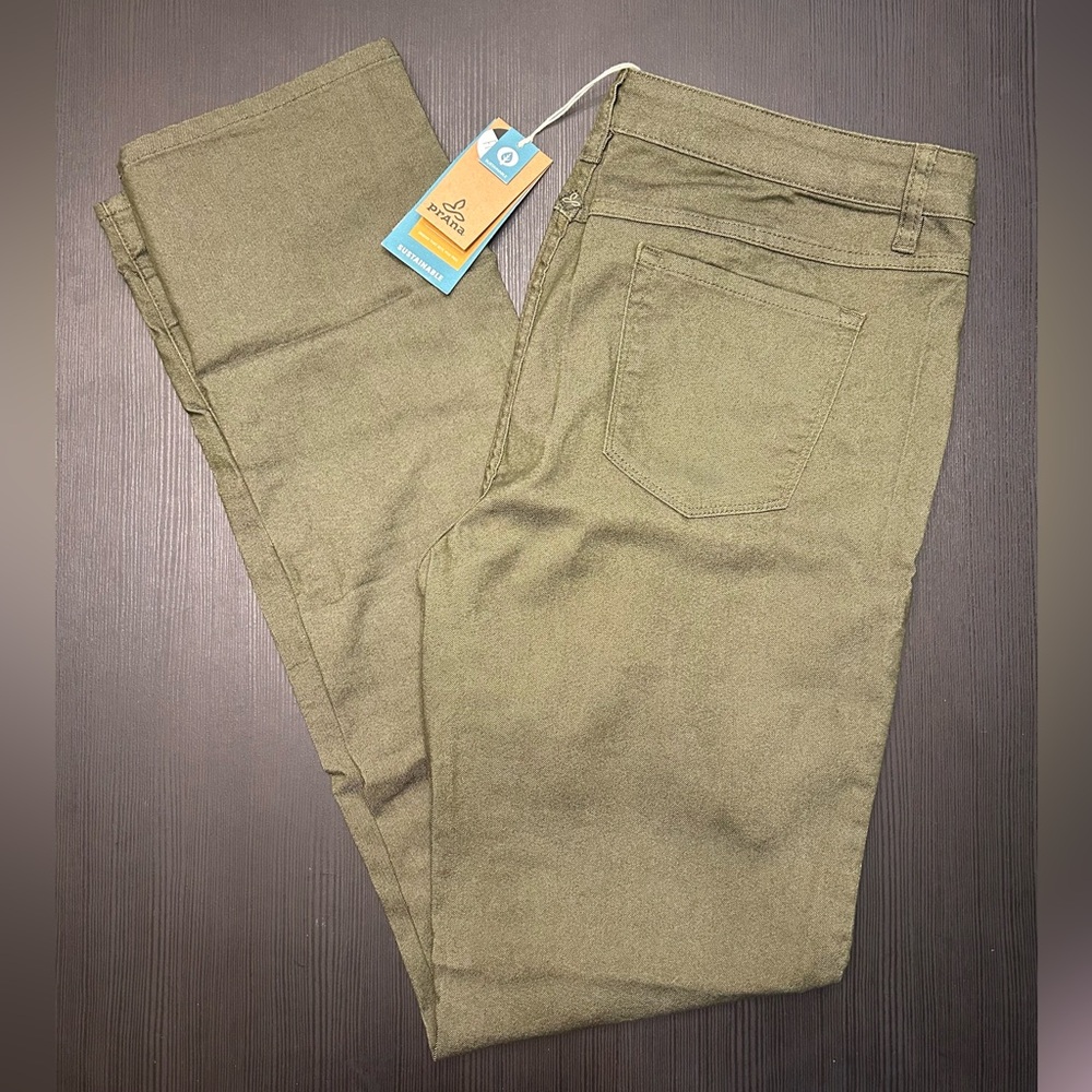NWT Prana Women’s Kara Jeans in Cargo Green, size 18/36 (A3) - Picture 4 of 7